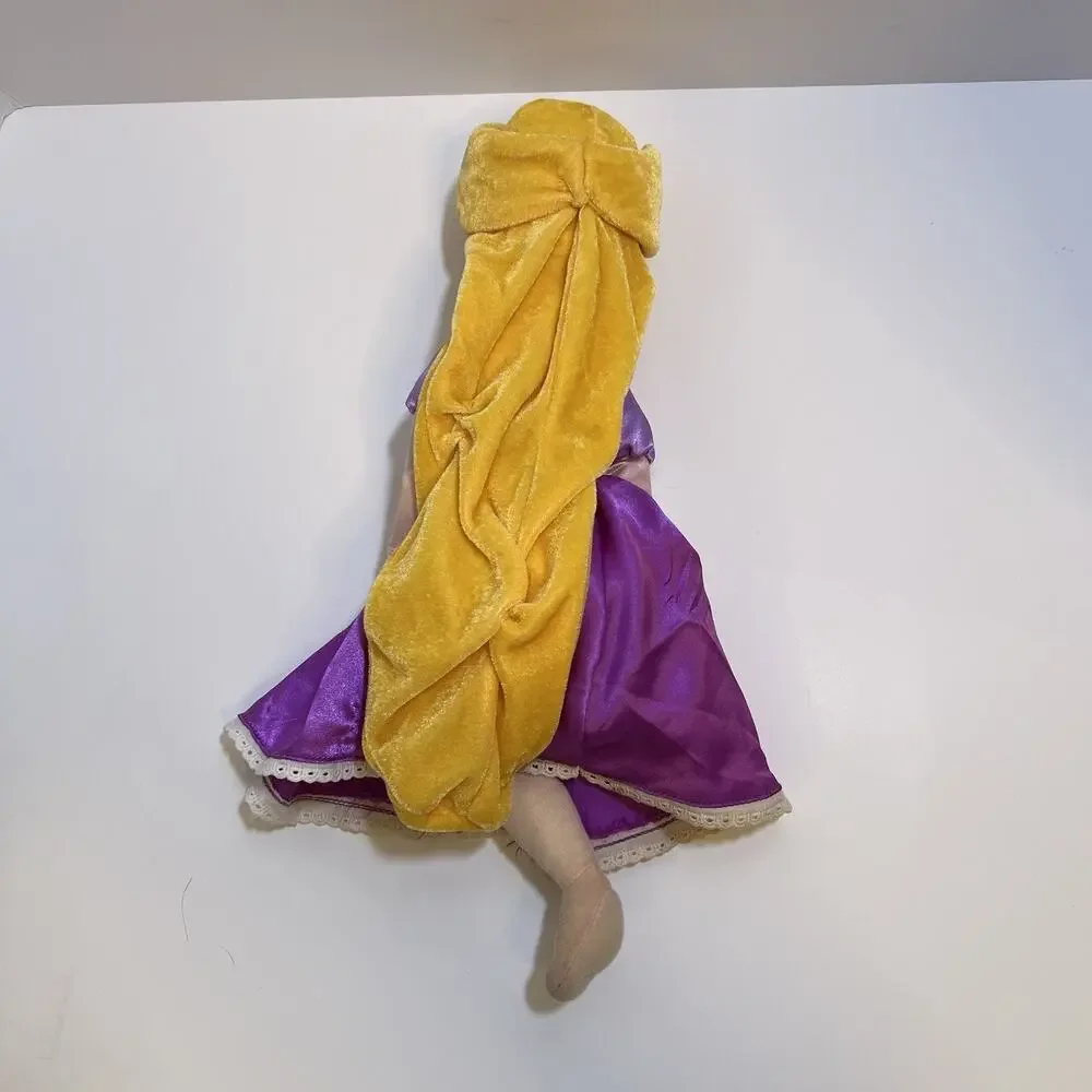 Disney‎ Rapunzel Plush Doll Purple Dress Long Hair Collectible Toy
